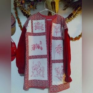 Handmade Vintage Quilt Blanket Chore Coat